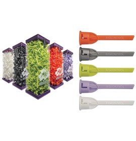 RISKONTROL накрайници за ръкохватка вода/въздух 500 бр. + Адаптер