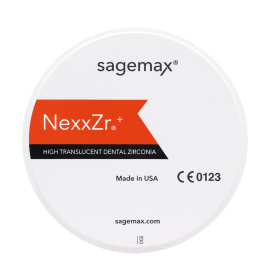Циркониев диск Sagemax W-98-14-NP NexxZr Plus - бял