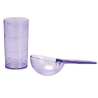 Мерителна чашка и лъжичка за алгинат - Лилава