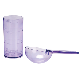 Мерителна чашка и лъжичка за алгинат - Лилава