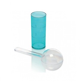 Мерителна чашка и лъжичка за алгинат - Зелен