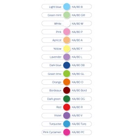 Лигавник на ролка - двупластов цветен